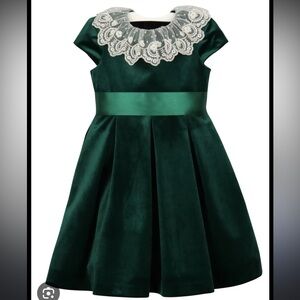 Luli & Me Girls Luxe Velvet Holiday Dress